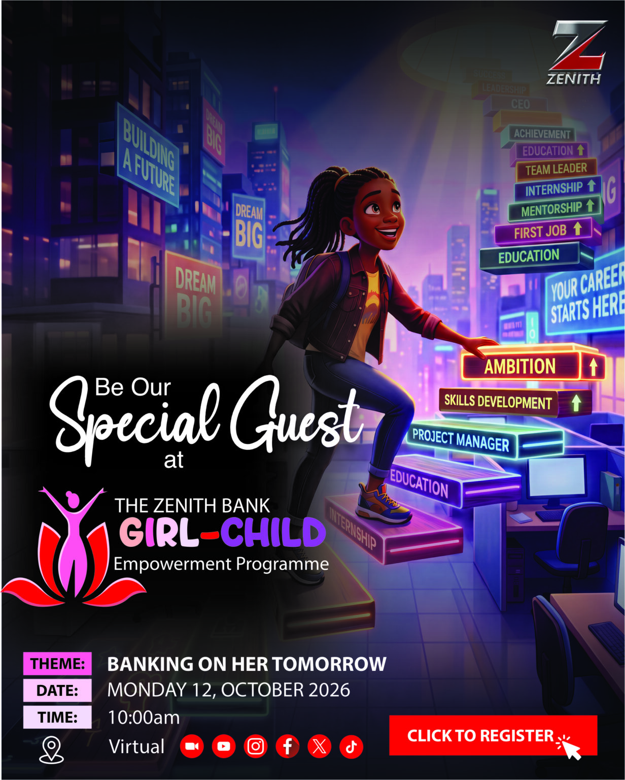 ZENITH BANK TO LAUNCH MAIDEN GIRL-CHILD EMPOWERMENT PROGRAMME